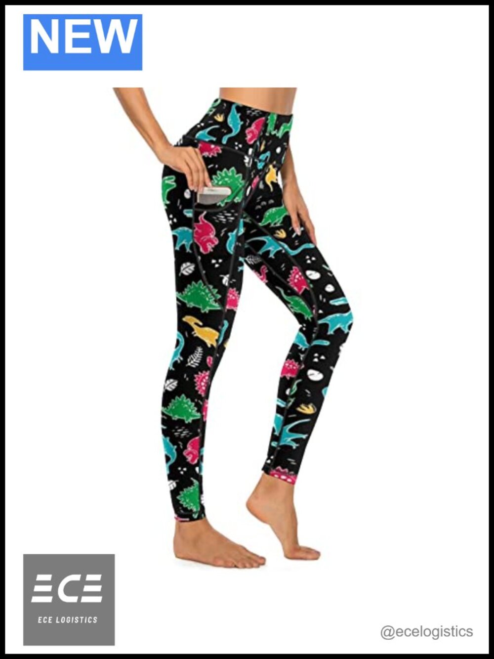 High Waisted Yoga Leggings with Pockets Tummy Control Workout Pants